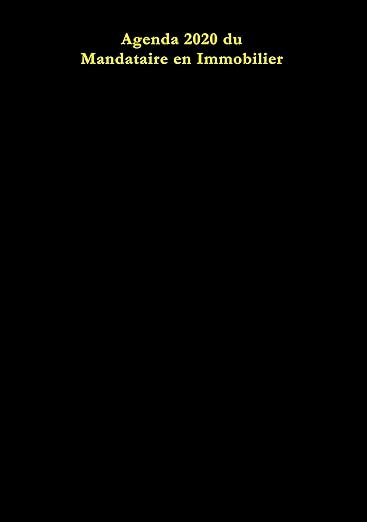 Agenda Mandataire Immobilier 2020